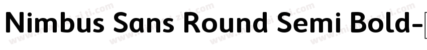 Nimbus Sans Round Semi Bold字体转换